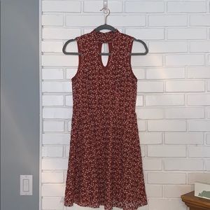 Burnt orange fall dress